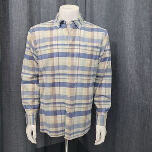 Tommy Bahama Mumbai Madras Shirt Dockside Blue Men's Large